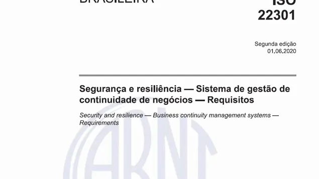 Gestão de Continuidade de Negócios: nova Revisão Sistemática da ISO 22301